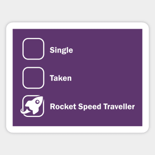 Rocket Speed Traveller Sticker